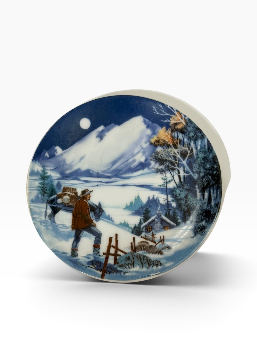 The Rockies miniature collector plate vintage 1985 Avon American Portrait